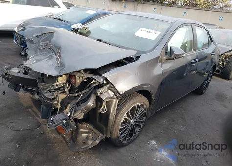 2015 Toyota Corolla S Plus из США, поврежденный, VIN 5YFBURHE9FP361579